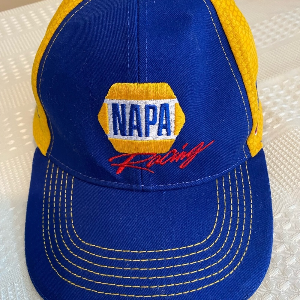Napa chase Elliot baseball cap NWOT blue and yellow